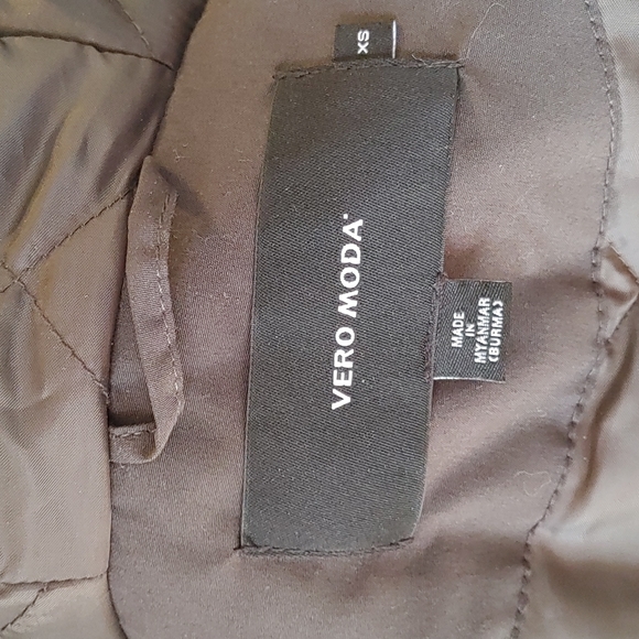 Vero Moda VM Breeze Agnes Parka in Olive Green Size XS - Picture 12 of 15